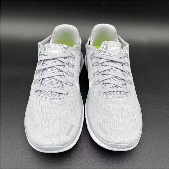Nike Free RN 2018 Wolf Grey White Sneakers Retro 942837-003 Womens Size 8.5 - Picture 3 of 5
